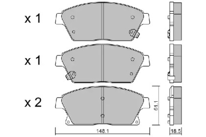 Дисковой тормозной механизм AISIN для CHEVROLET CRUZE Station Wagon (J308) 2.0 TD